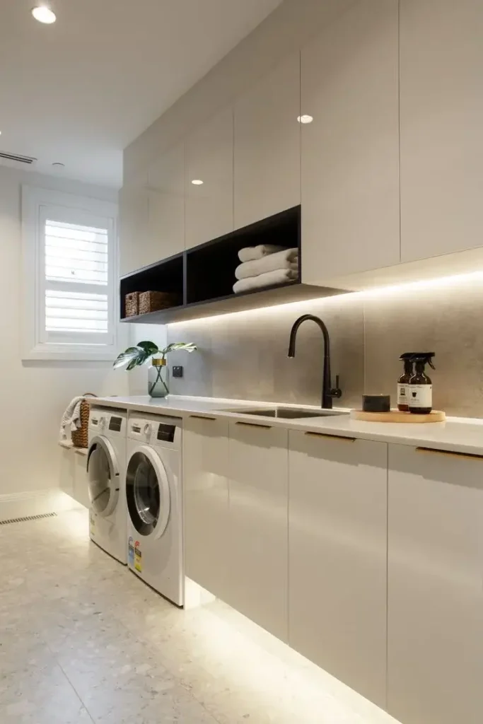 contemporary laundry room design
