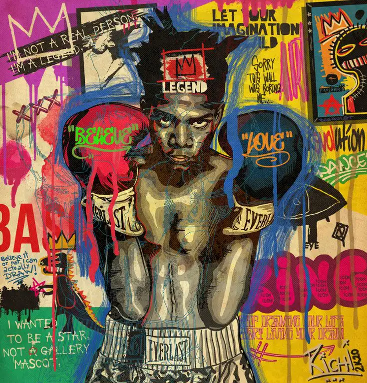 Basquiat Pop Art Portrait .webp