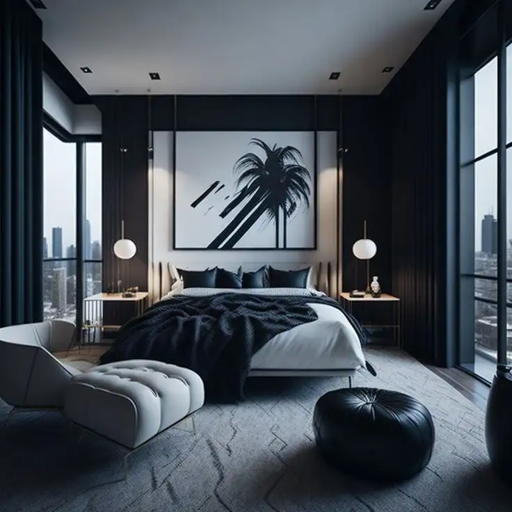contemporary luxury new york style bedroom ideas