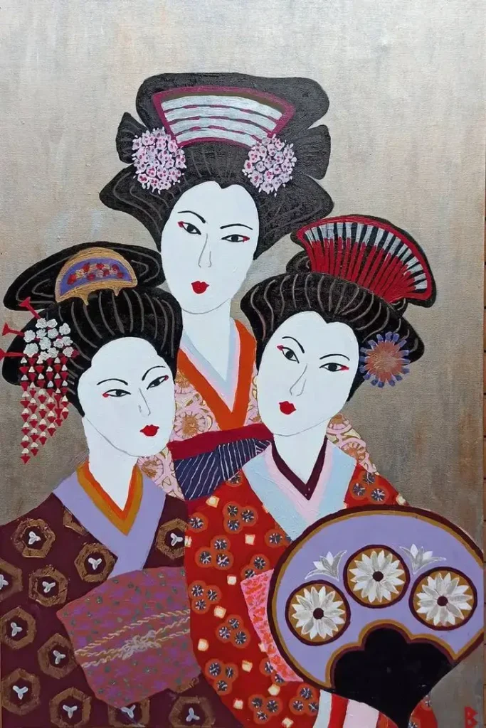 japanese art portrait
