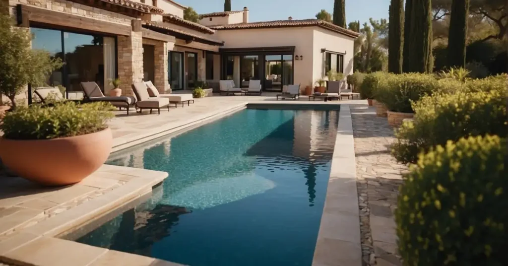 contemporary Mediterranean House outdoor living