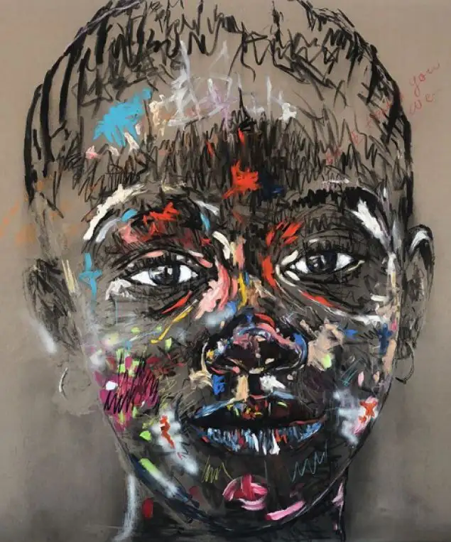 contemporary african art portrait