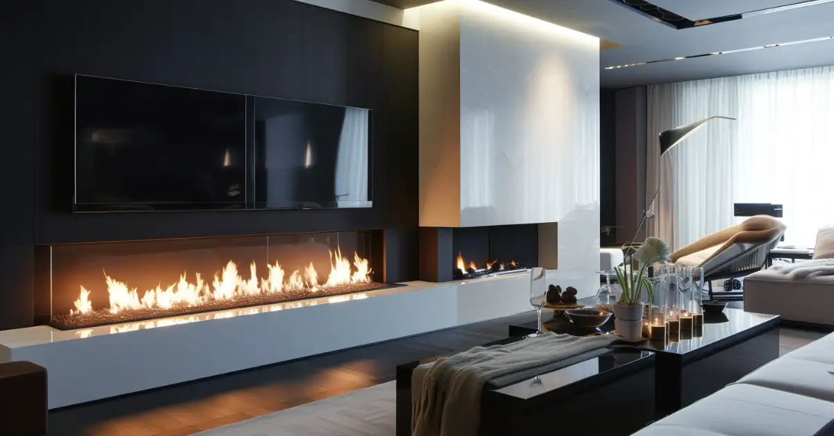 Contemporary fireplace design