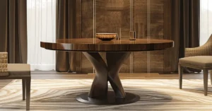 contemporary round dining tables