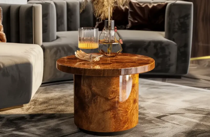 chic contemporary side table