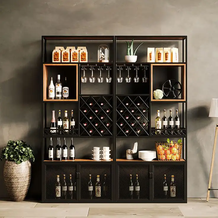 contemporary style bar cabinet