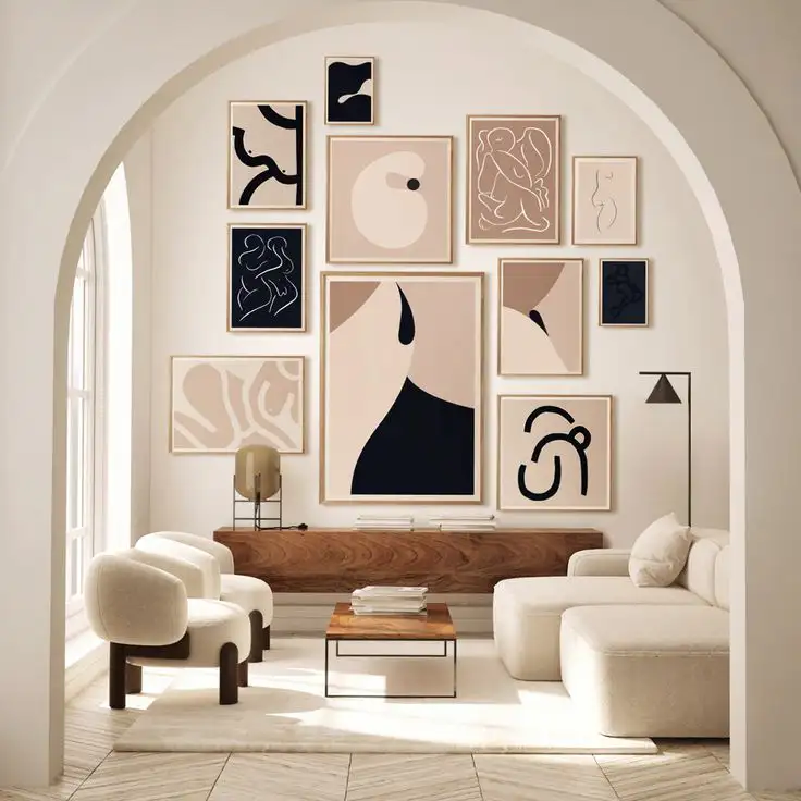 contemporary fine arts living room