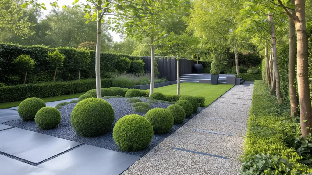 contemporary garden Gravel edge