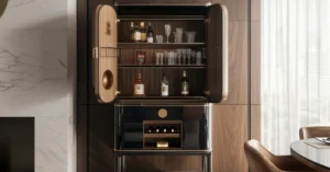 what is a contemporary bar cabinet
