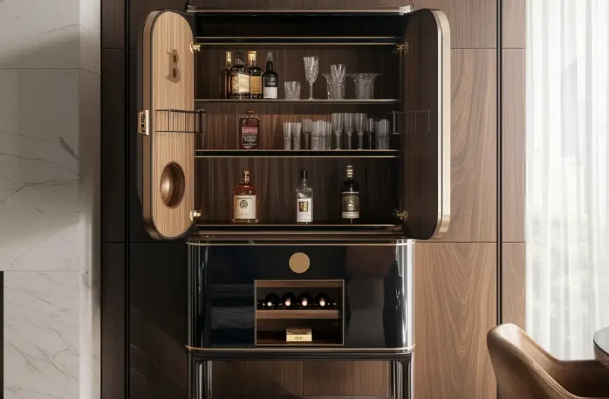 what is a contemporary bar cabinet