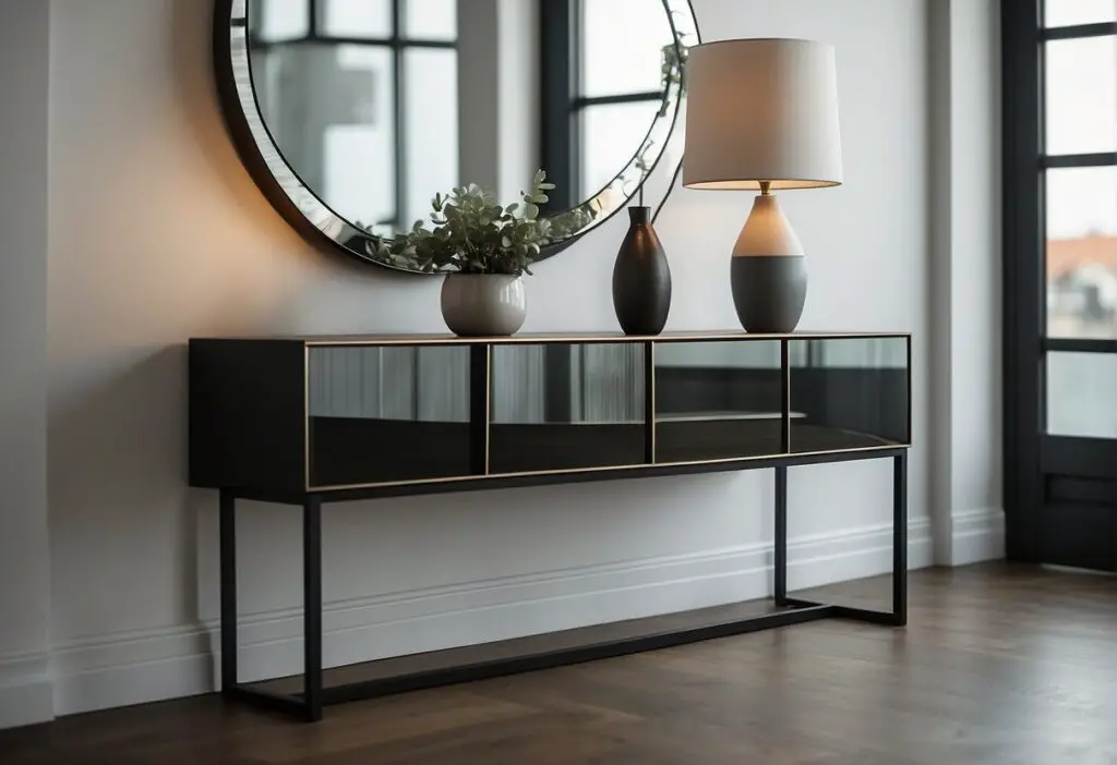 contemporary style console table