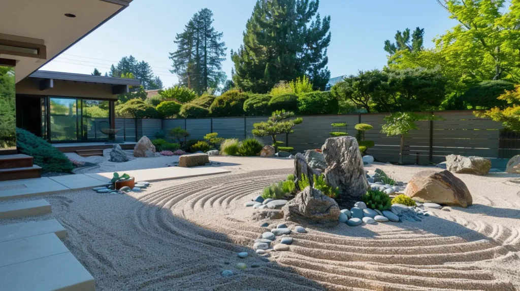 Modern Backyard Zen Garden