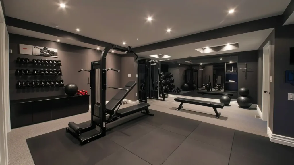 Modern Basement Ideas Minimalist Home Gym