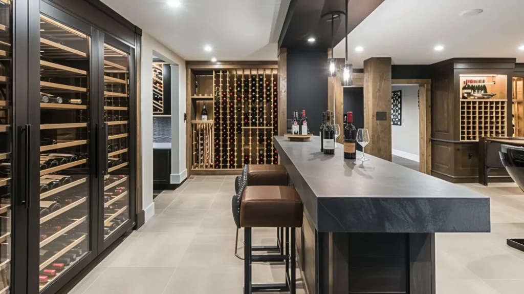 Modern Basement Ideas Wine Cellar
