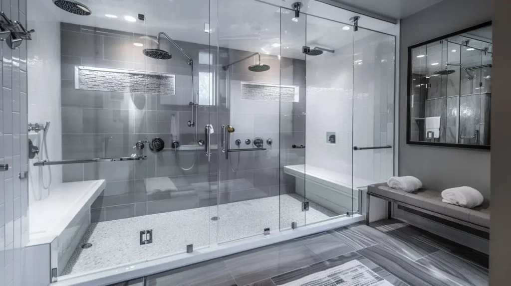 Modern Master Bathroom Ideas Glass-Enclosed Shower