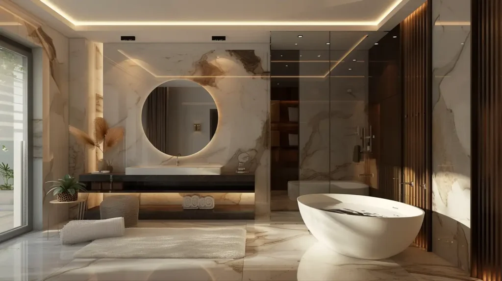 Modern Master Bathroom Ideas Luxurious Materials