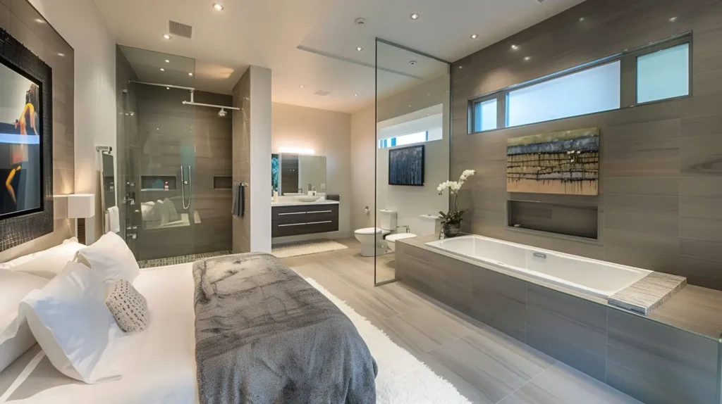 Modern Master Bathroom Ideas Open Concept Design