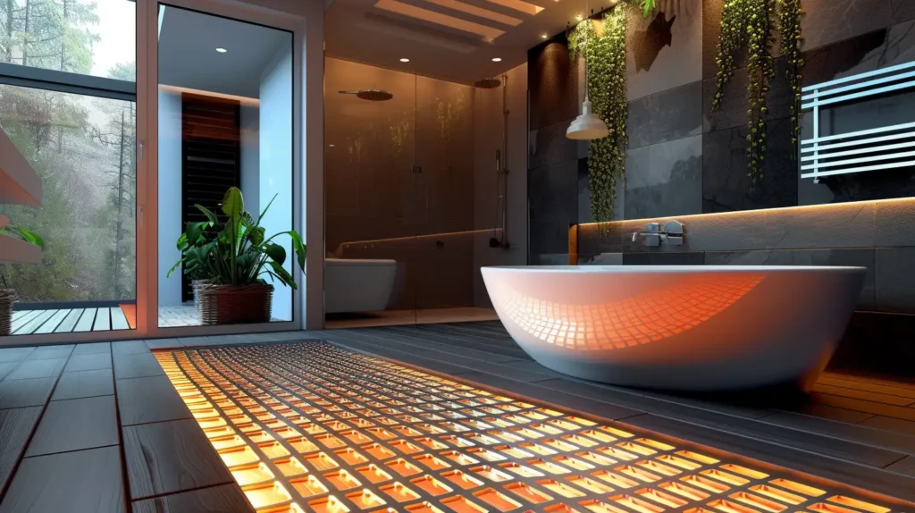Modern Master Bathroom Ideas Underfloor Heating