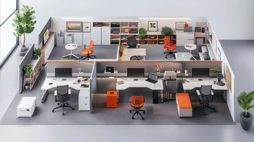 Modern Office Design Activity-Based Work Areas