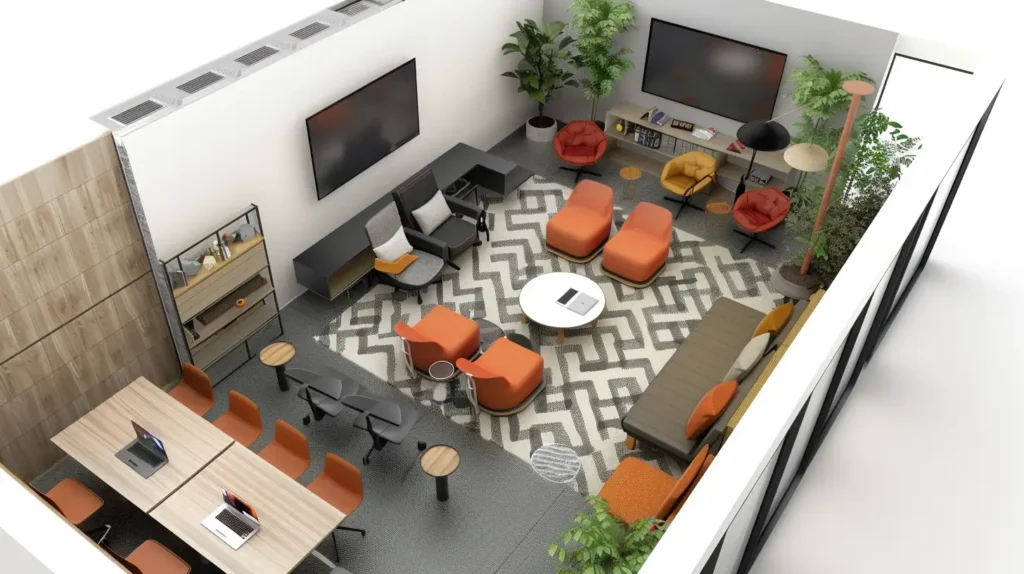 Modern Office Design Creative Huddle Rooms