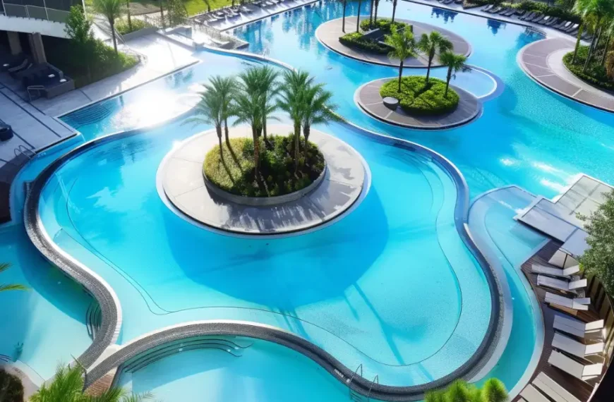Contemporary Resort Pool ideas
