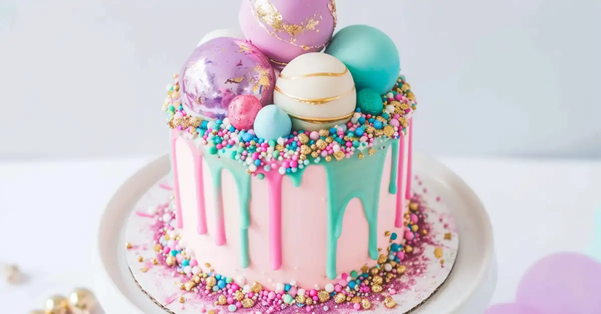 female modern birthday cake ideas