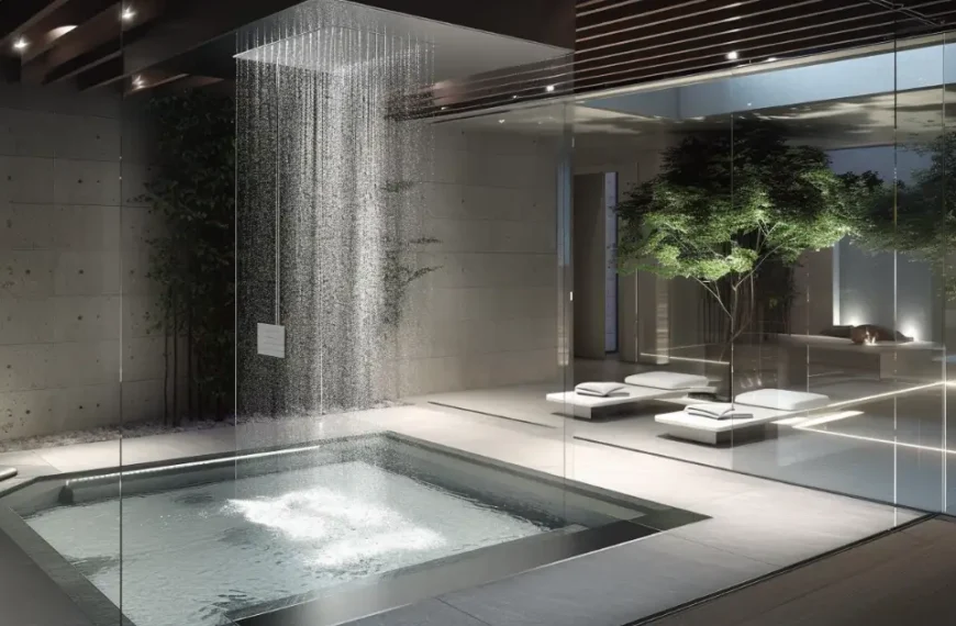 modern luxury shower