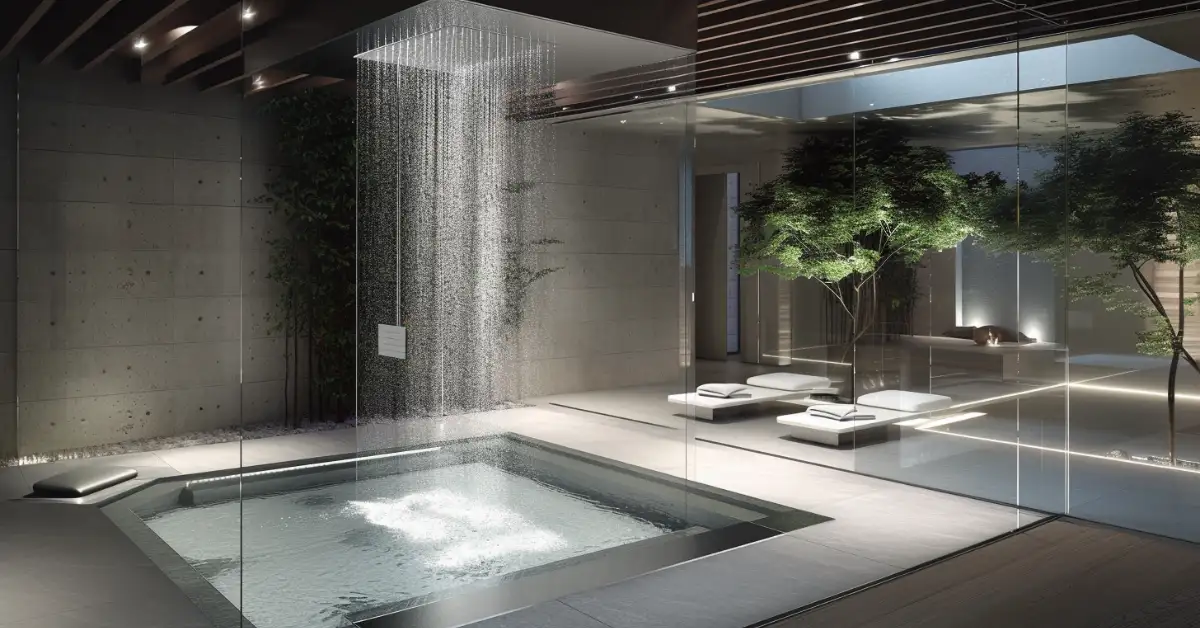 modern luxury shower