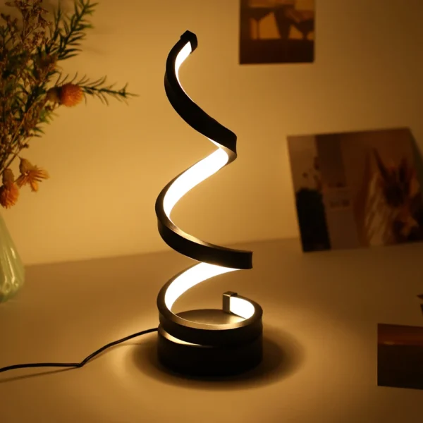 1PC Modern Simple Table Lamp Bedroom Bedside Desk Creative Art Decorative Table Lamp 2