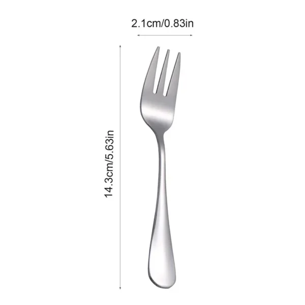 6pcs Stainless steel cutlery fruit forks dessert forks are small and delicate for entertaining guests 1