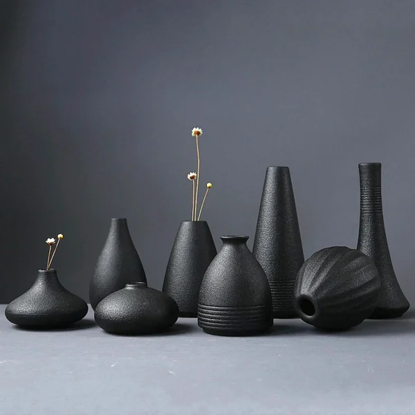 Modern Black Vases