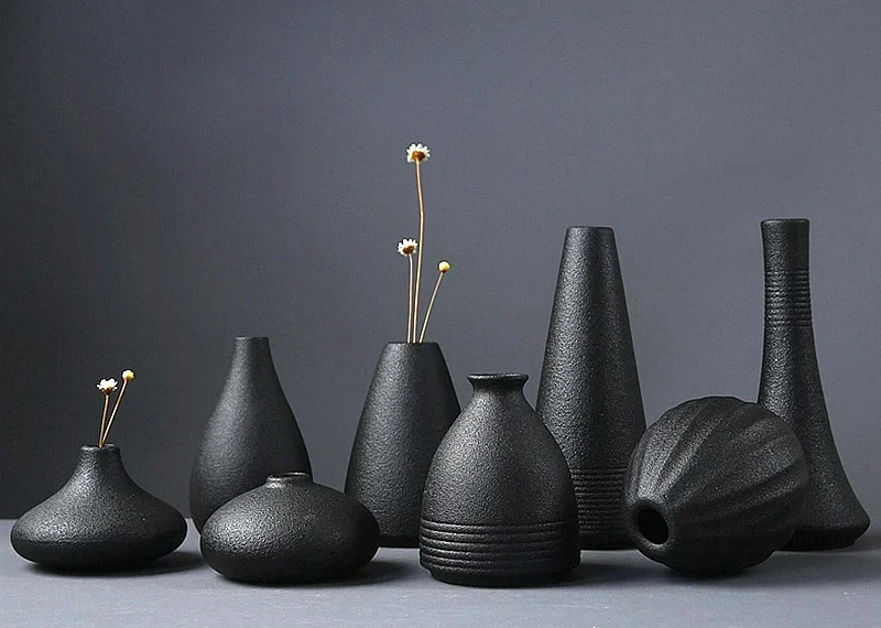 Modern Black Vases
