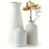 Ceramic Vase Set Of 3 Flower Vases For Rustic Home Decor Modern Farmhouse Decor Living Room 1