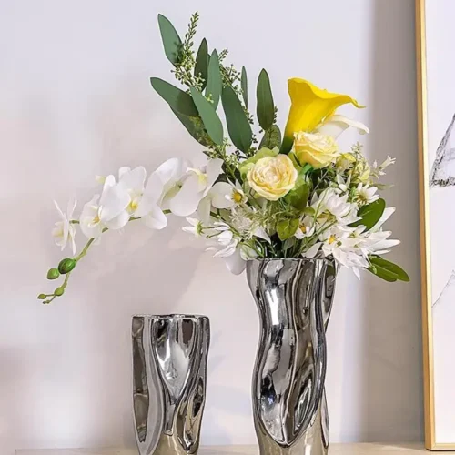 Modern Silver Vases