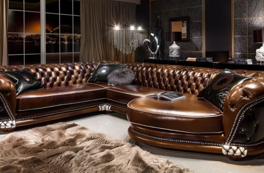 contemporary leather couch