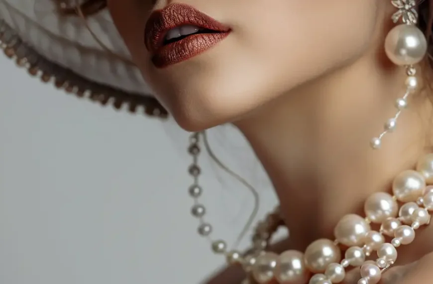 modern pearl necklace