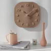 Ins Wall Clock Personality Simple Modern Clock Wall Hanging Home Living Room Clock Square Light Luxury 3