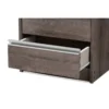 Modern and Contemporary Oak Brown Finished 2 Drawer Nightstand Bedroom Bedside Table End Side Or 4