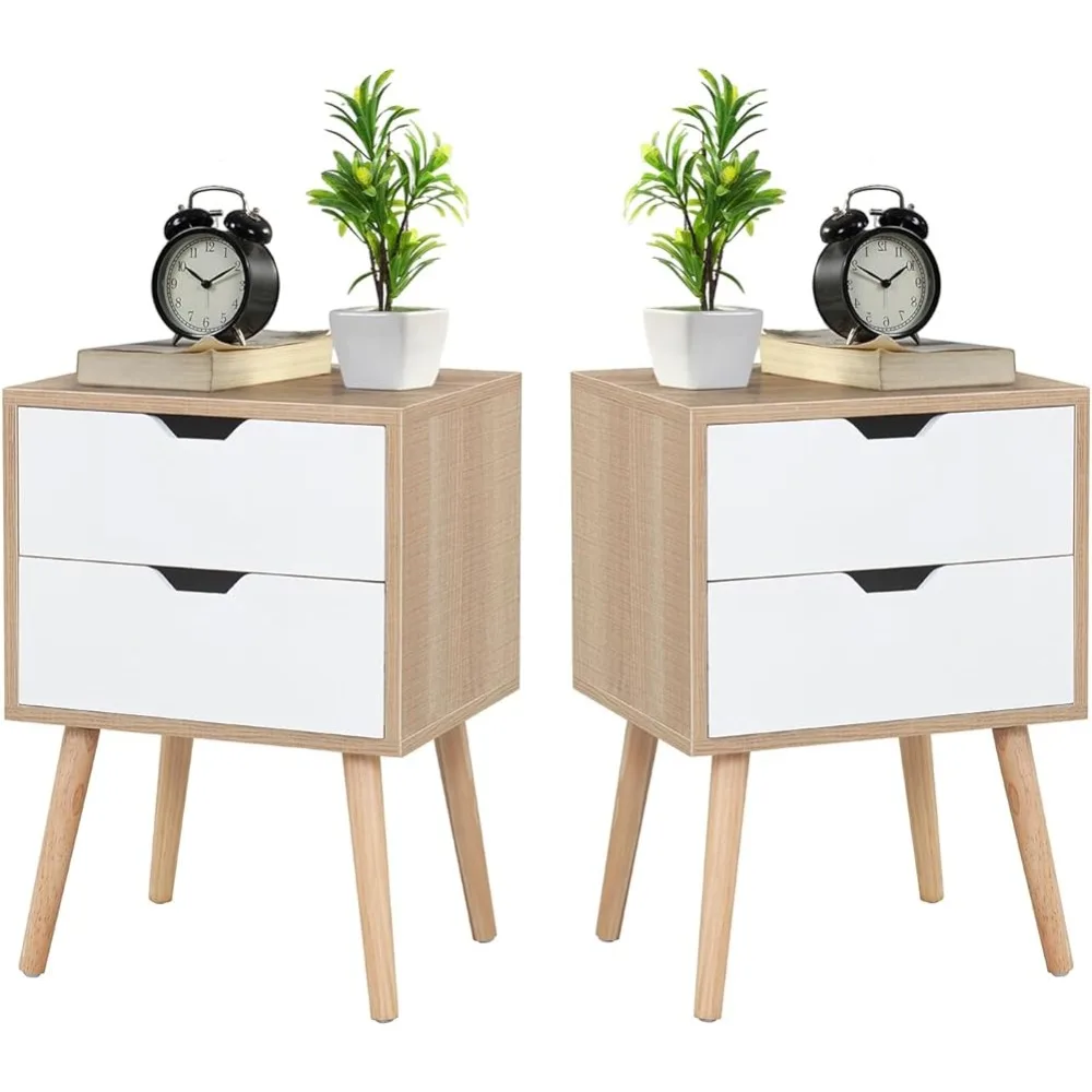 Contemporary Nightstand Set of 2 - Culturizm
