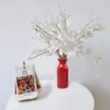 Red Ceramic Vase for Home Decor Bud Vase Set Decorative Vases for Living Room Kitchen Modern 1