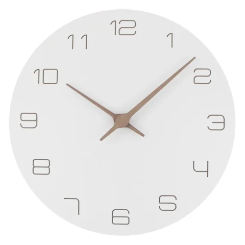 white contemporary wall clock