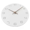 simple white wall clock