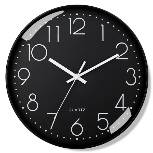 simple black wall clock