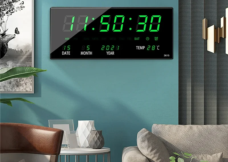 Contemporary Digital Wall Clock