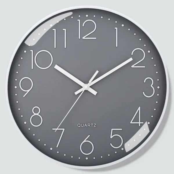 simple grey wall clock