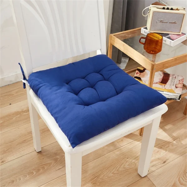 Solid Chair Cushion Square Mat Cotton Upholstery Soft Padded Cushion Pad Office Home Or Car Garden 5