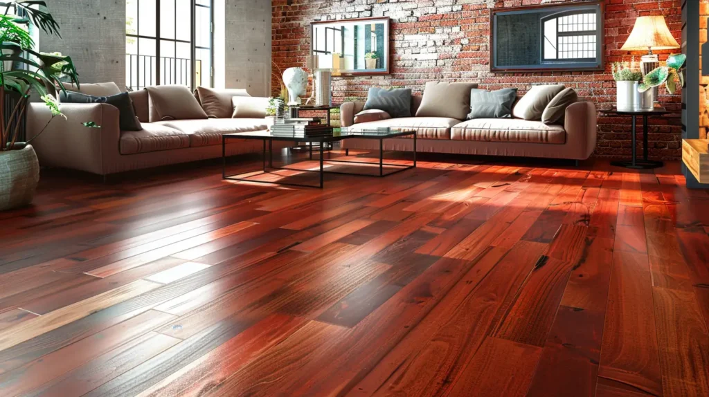 Cherry Wood Floors Industrial Elements