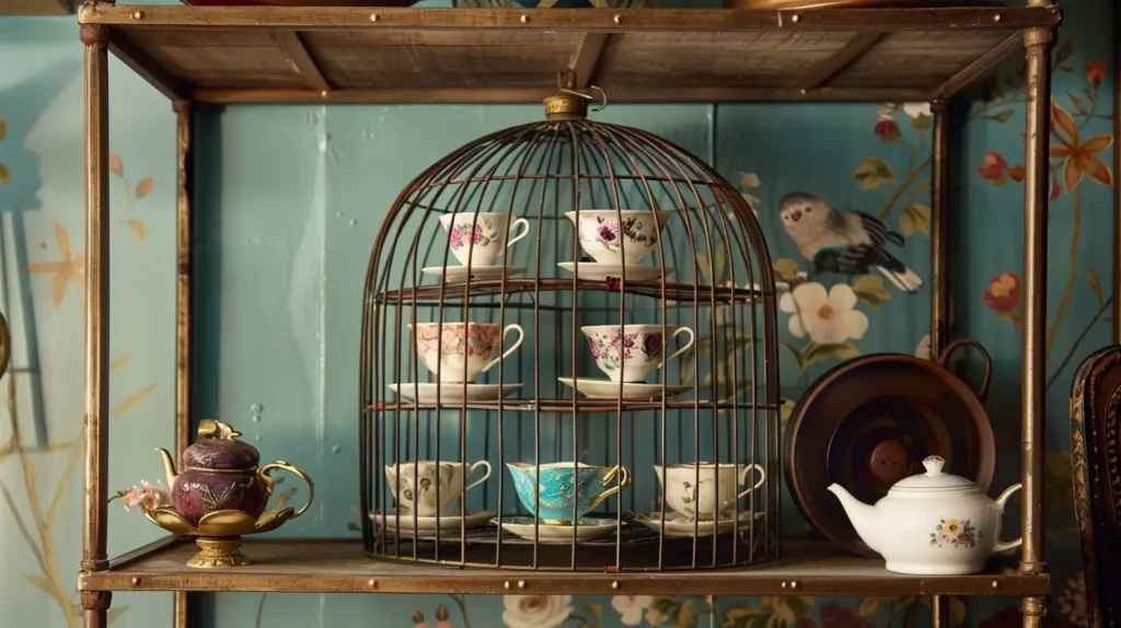 How to Display Tea Cups in a Modern Way Bird cages