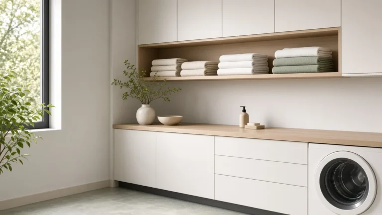 Contemporary Laundry Room Ideas: Light, Storage, and Multiuse Layouts, bright laundry corner