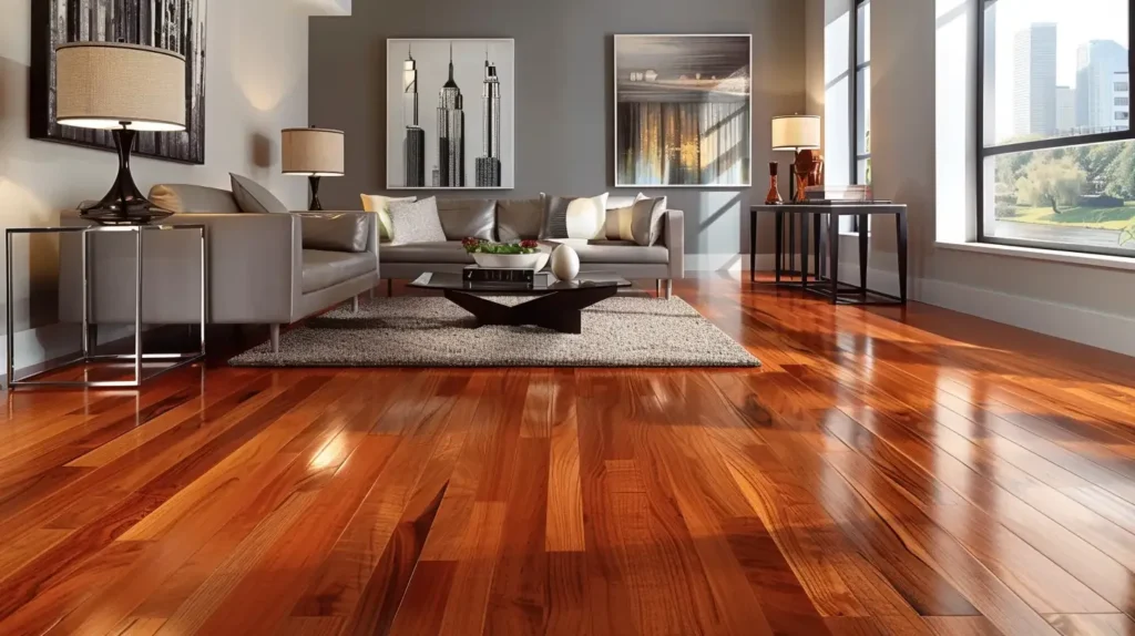 10 Ways on How to Make Cherry Wood Floors Look Modern 9 Cherry Wood Floors Metallic Accents